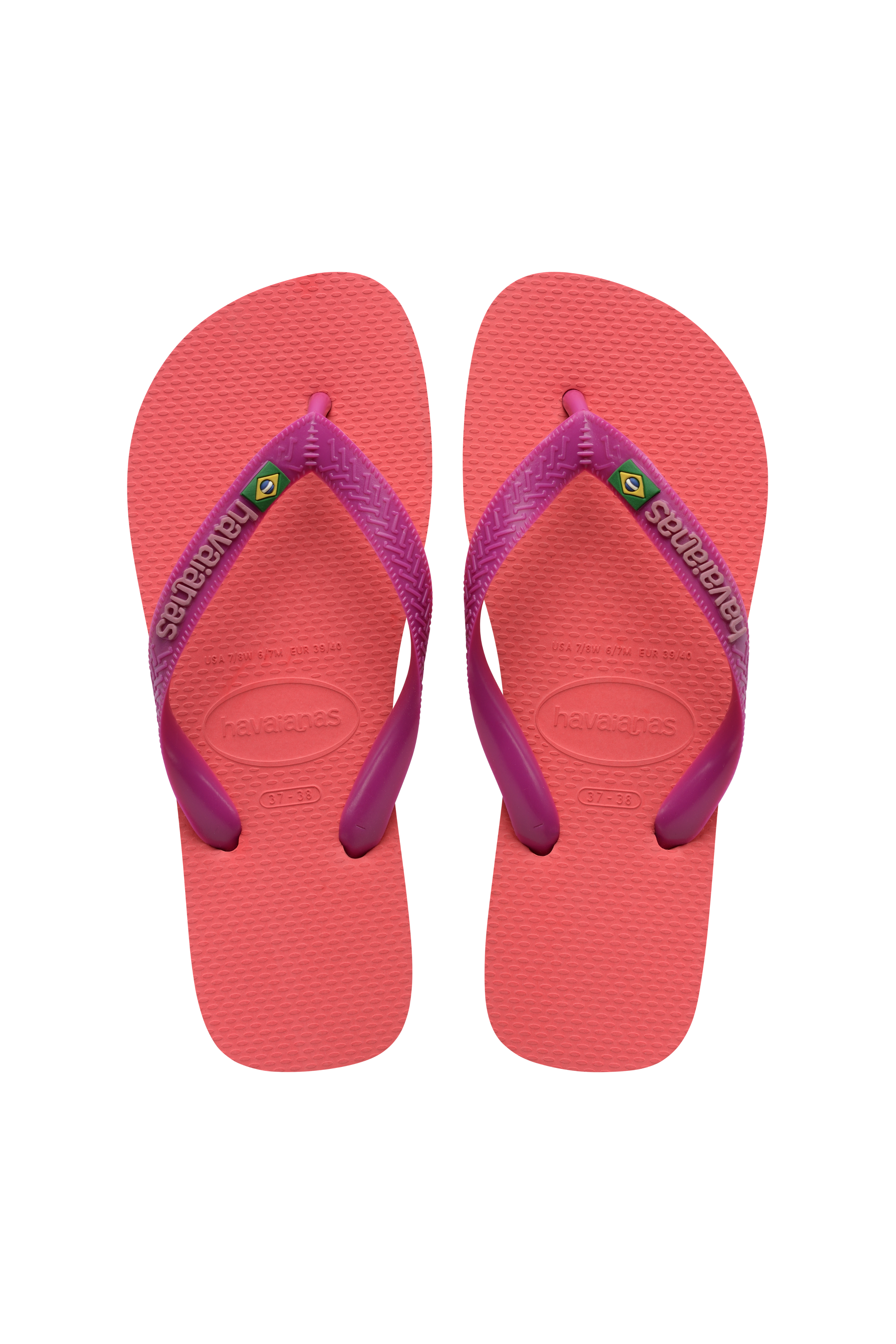 Havaianas - Klipklapper - Coral Pink (4380) - Brasil Logo FC sss
