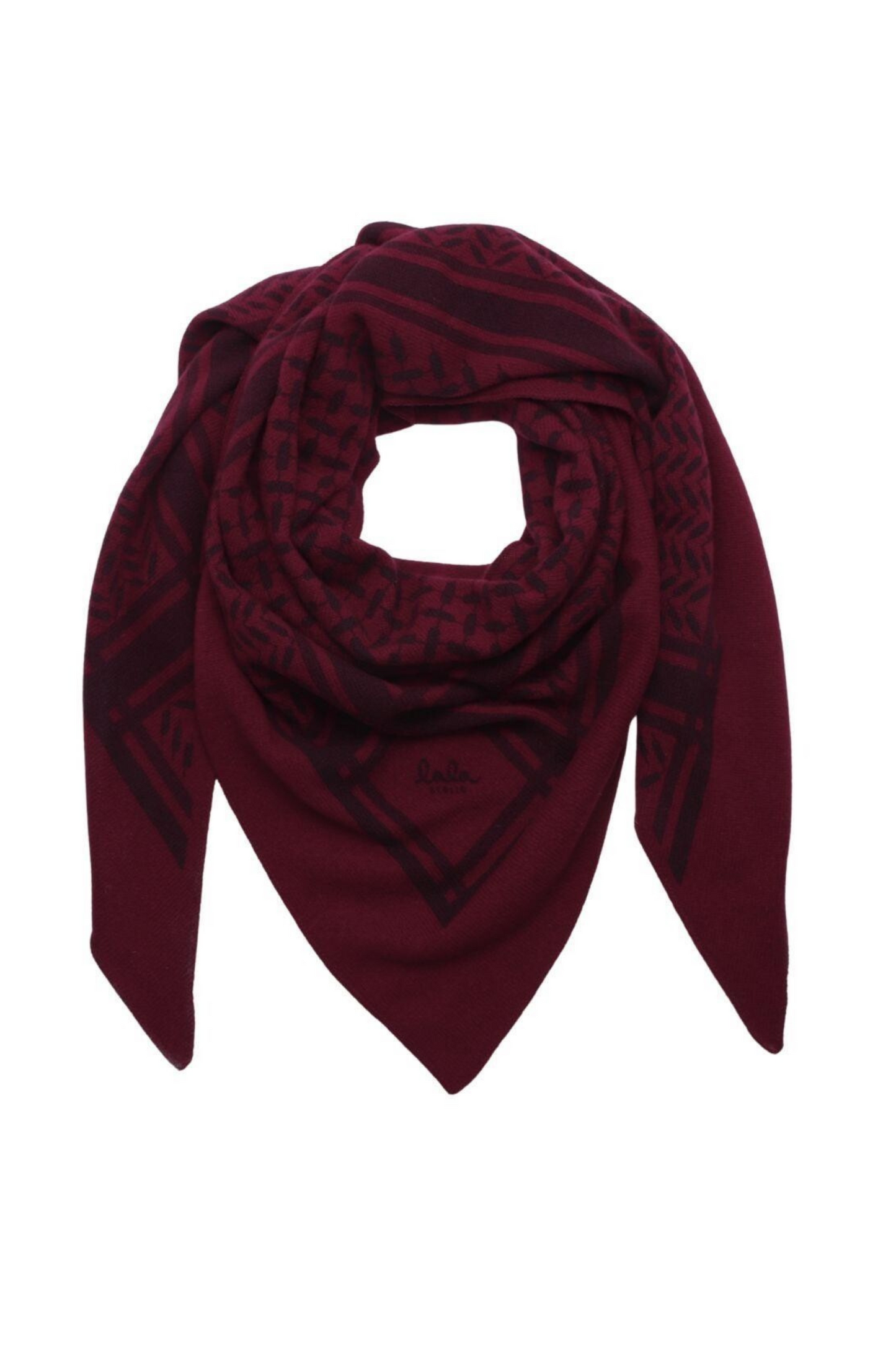 Lala Berlin - Cashmere tørklæde - Bordeaux - Trinity Classic M