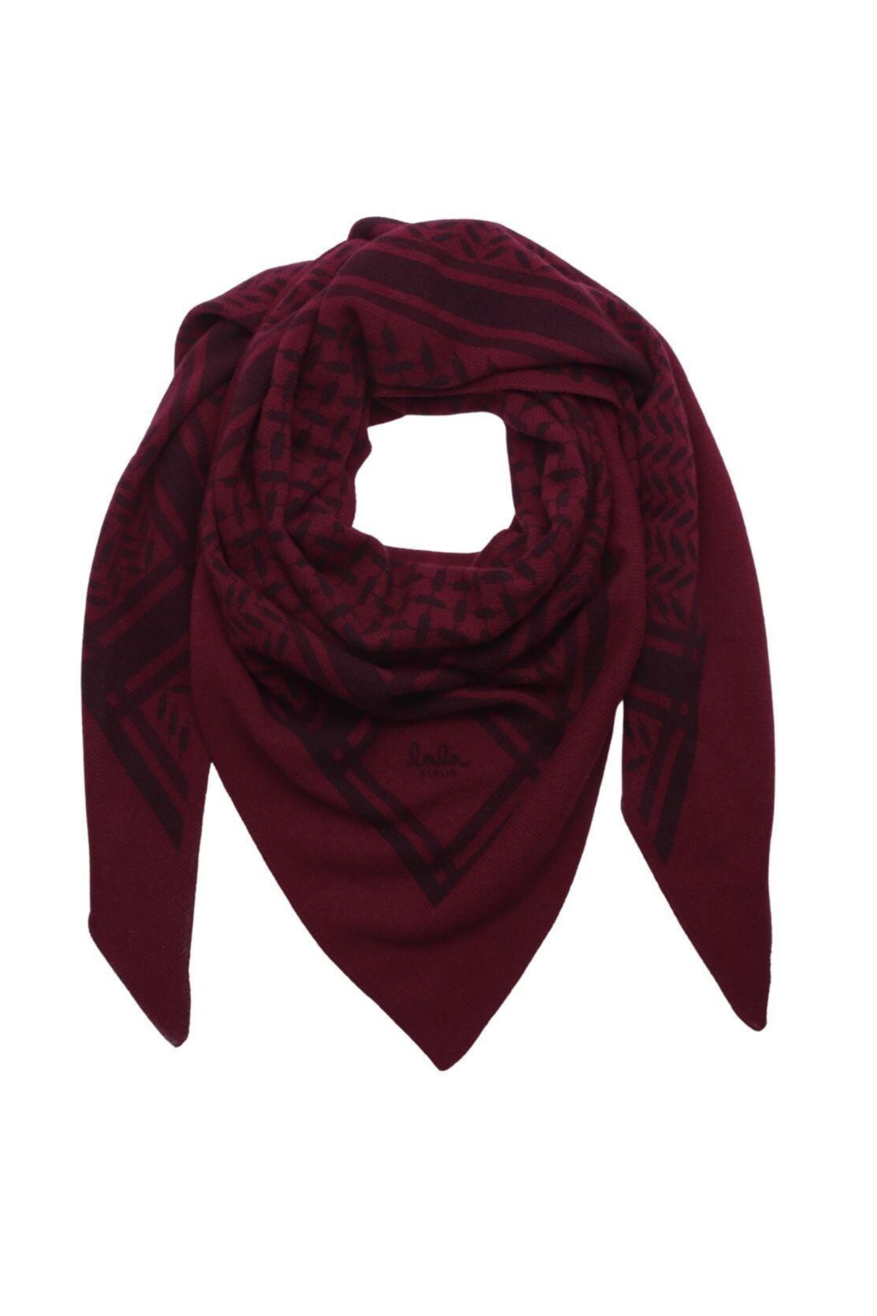 Lala Berlin - Cashmere tørklæde - Bordeaux - Trinity Classic M