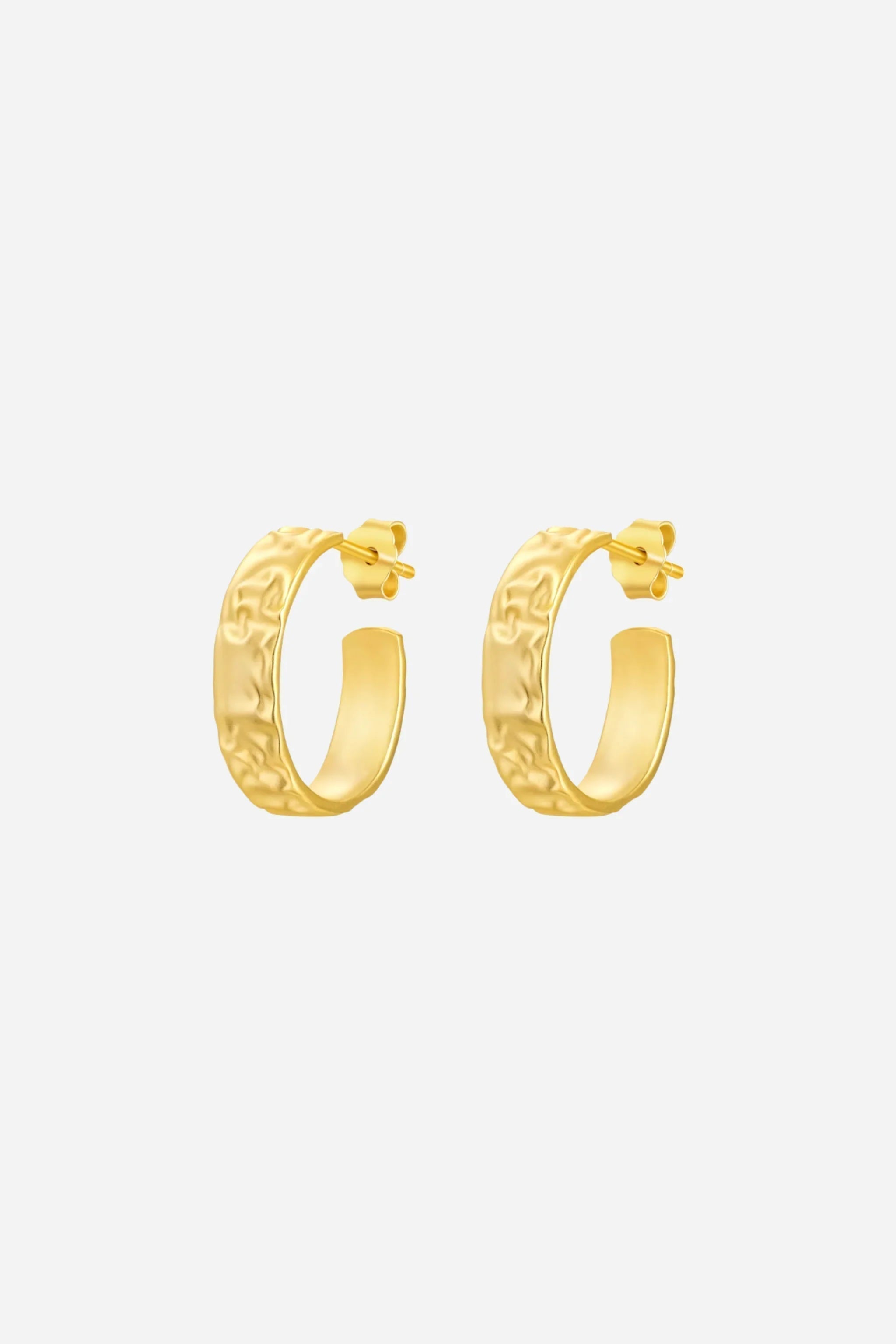 Andcopenhagen Jewelry - Øreringe hoops - 18 karat guldbelagte 925 sterlingsølv - Isobel