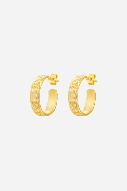 Andcopenhagen Jewelry - Øreringe hoops - 18 karat guldbelagte 925 sterlingsølv - Isobel