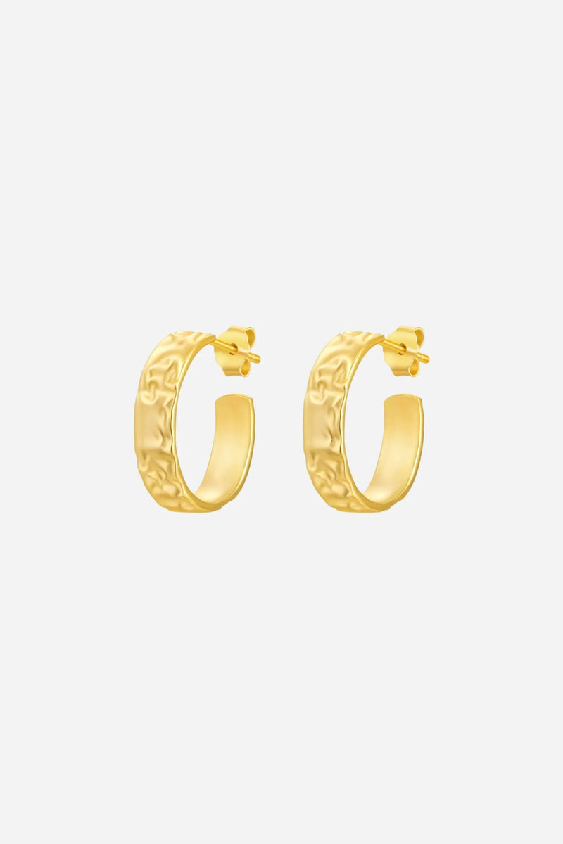 Andcopenhagen Jewelry - Øreringe hoops - 18 karat guldbelagte 925 sterlingsølv - Isobel
