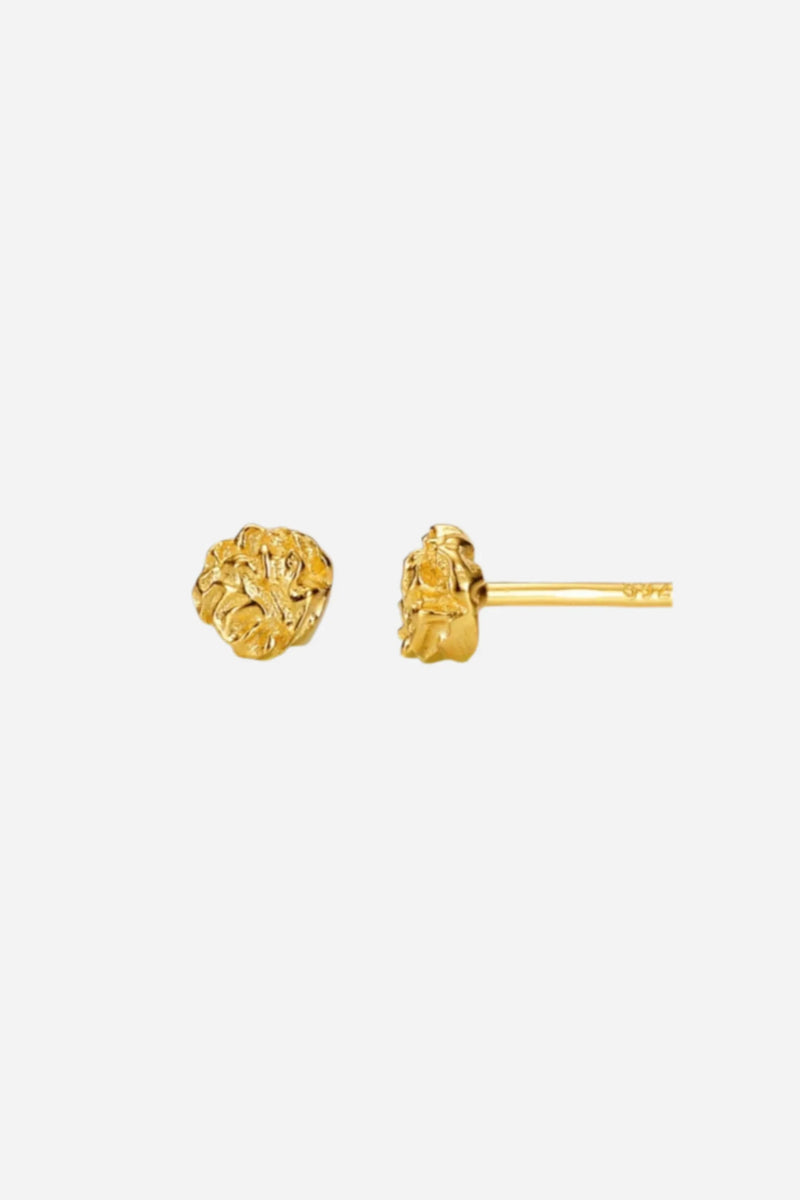 Andcopenhagen - Øreringe studs - 18 karat forgyldt 925 sterlingsølv - Anna Big - Stilkompagniet.dk