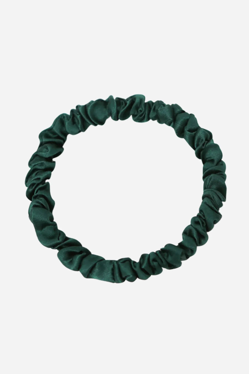 Andcopenhagen - 100% Silke hårelastik - Dark Green - Sisse