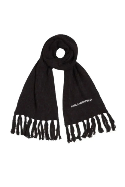 Karl lagerfeld - Halstørklæde - Black - ESSENTIAL KNIT SCARF - Stilkompagniet.dk