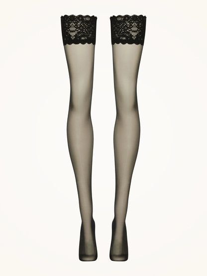 Wolford Satin Touch 20 Stay-Up er elegante selvsiddende strømper