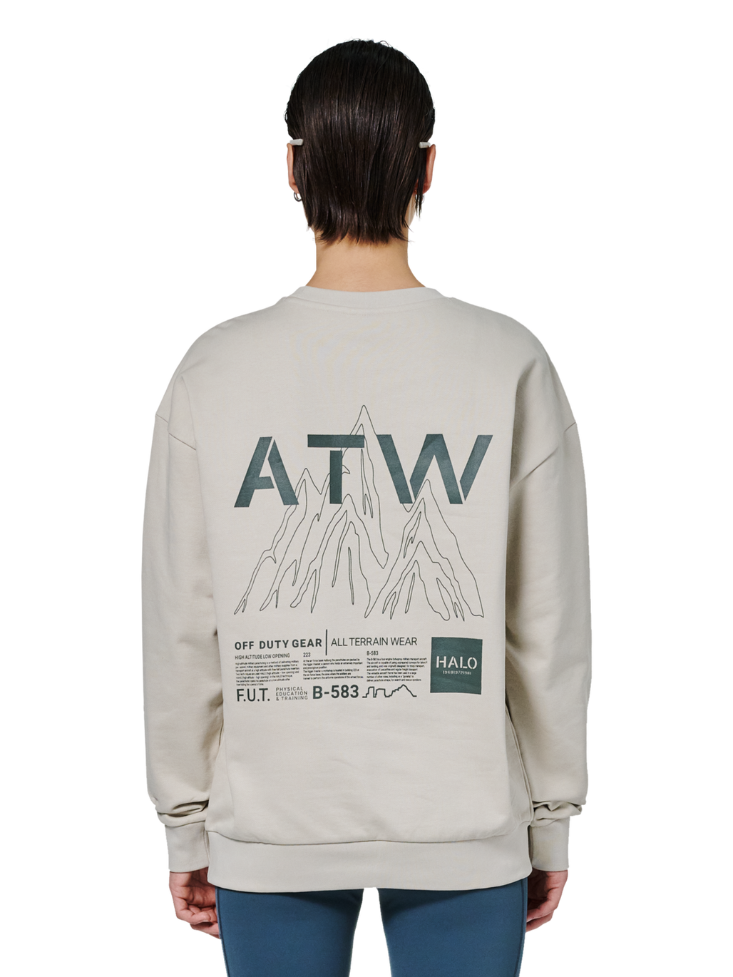 HALO - Sweatshirt - Silver Lining 8140 - Graphic crew 02 - Stilkompagniet.dk