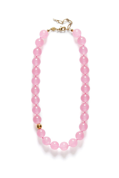 Anni Lu - Halskæde - Gold - Pink Bubbles Necklace