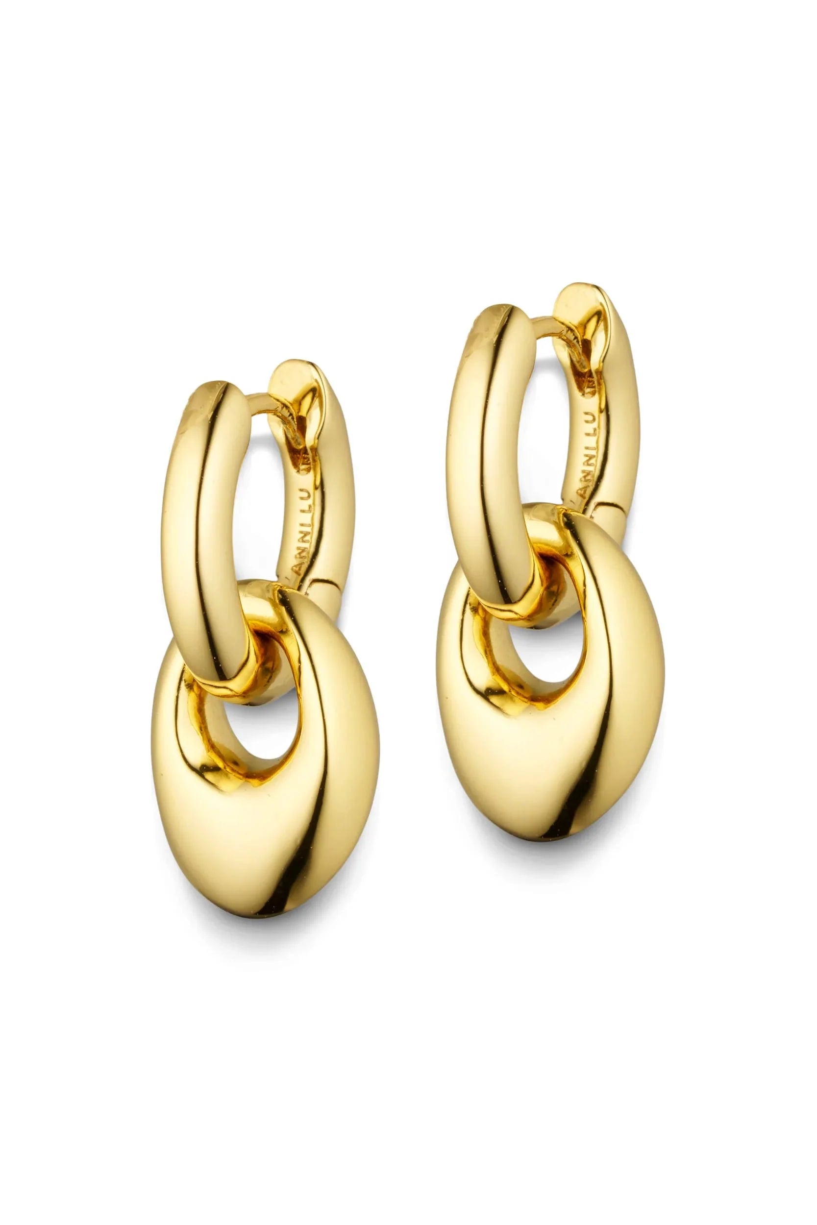 Anni Lu - Øreringe - Guld - Petit Pebble Hoop
