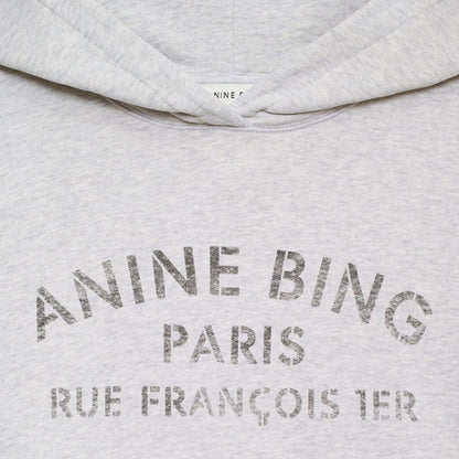 Anine Bing - Sweatshirt - Heather Grey - Harvey Sweatshirt Paris Stencil