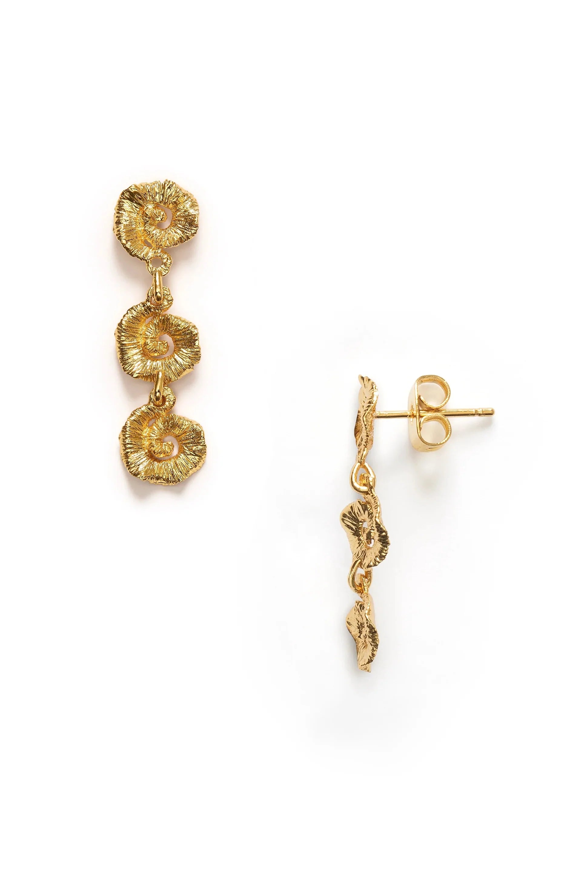 Anni Lu - Øreringe - Gold - Triple Sun Earrings