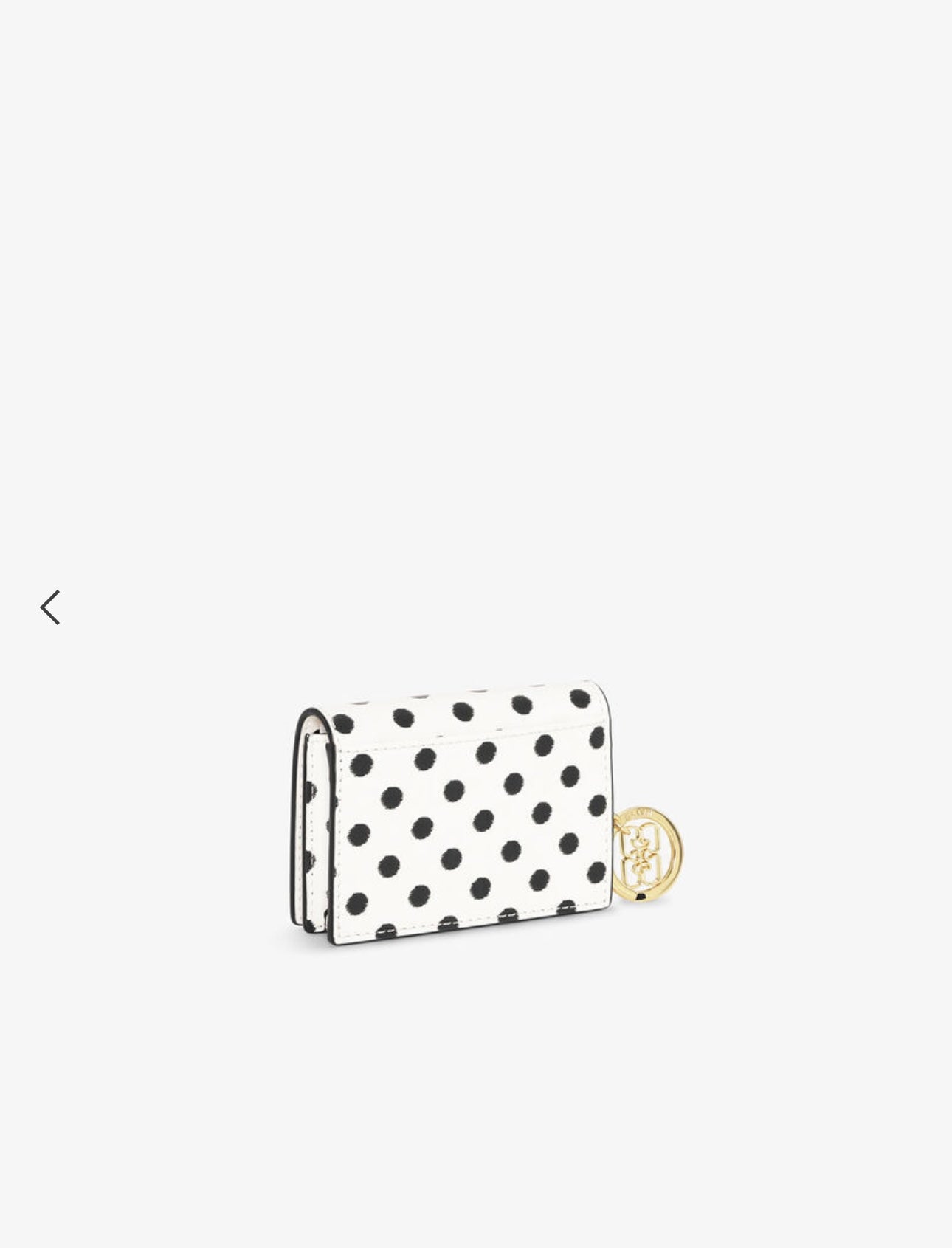 Ganni - Card Holder Bou - Dots w. flap - Egret