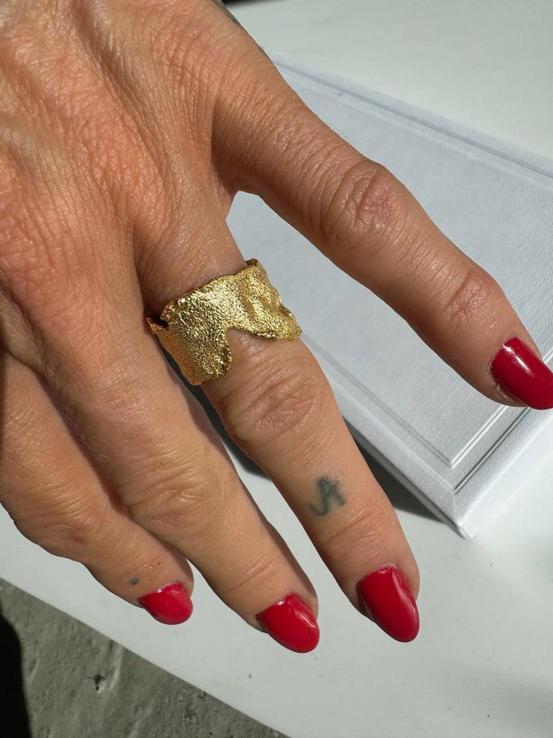 Andcopenhagen Jewelry - Ring - 18 karat guldbelagt 925 sterlingsølv - Ria
