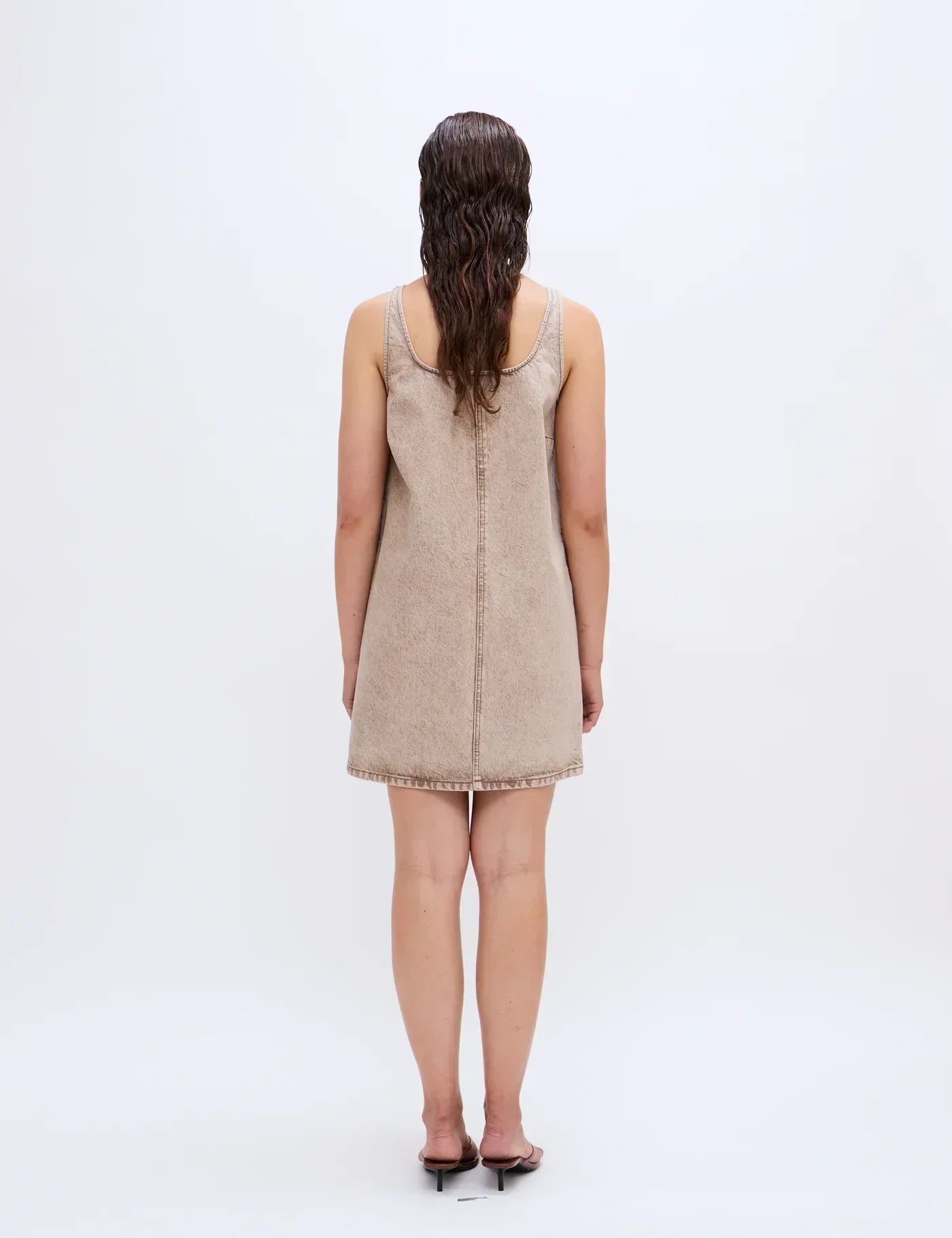 2NDDAY - Kjole - Marbleized denim - Kelp - Kimm - Stilkompagniet.dk