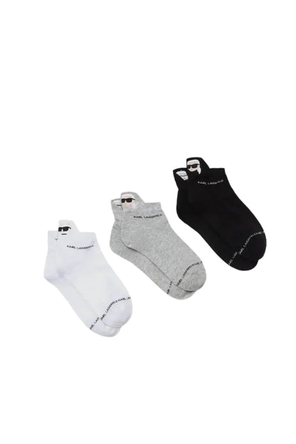 Karl Lagerfeld - Strømper - IKONI SOCKS 3 PACK - Stilkompagniet.dk
