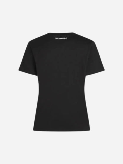 Karl Lagerfeld - T-shirt - Sort - Portrait