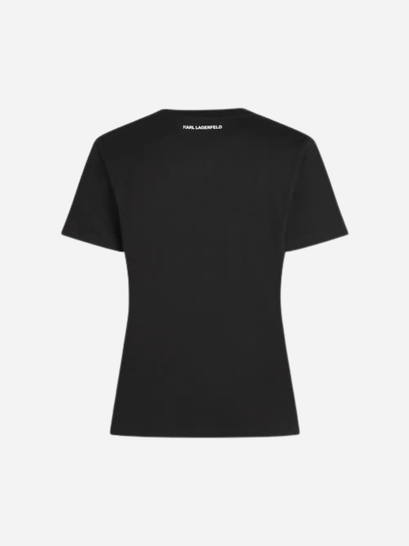 Karl Lagerfeld - T-shirt - Sort - Portrait