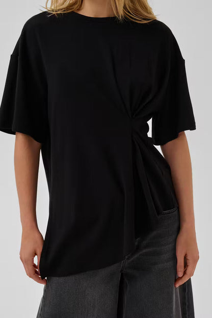 My Essential Wardrobe - Bluse - Sort - Nupti Drape