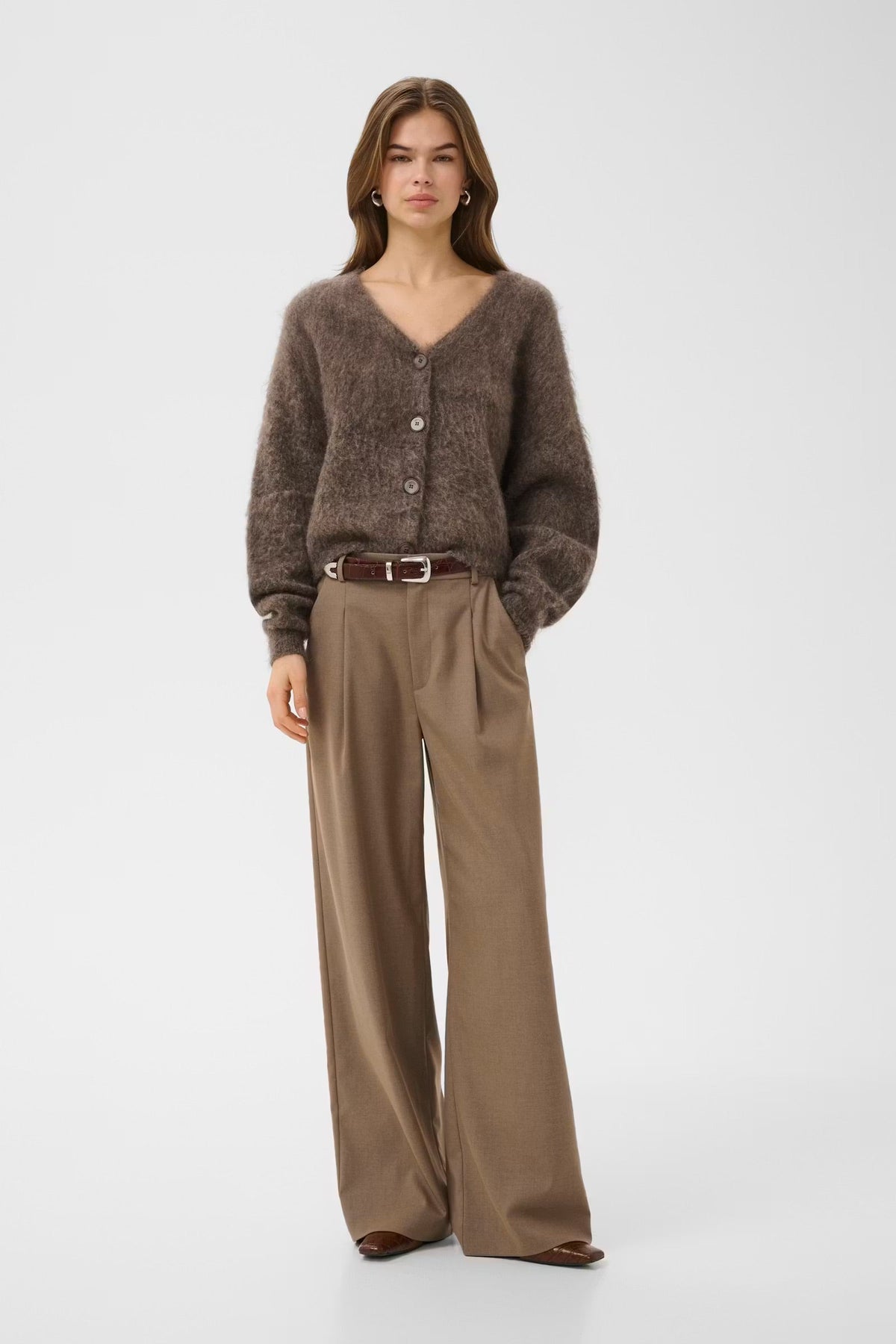 Gestuz - Cardigan - Chestnut Melange - Debbie