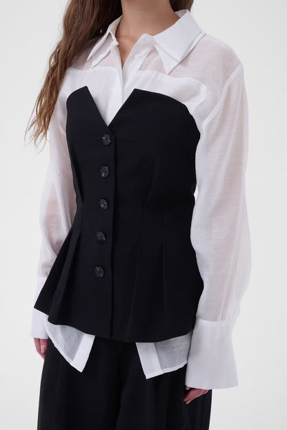 My Essential Wardrobe - Vest/Top - Sort - Evelina