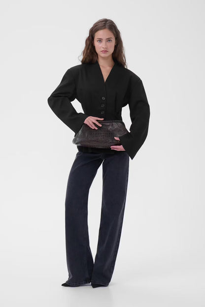 My Essential Wardrobe - Blazer - Sort - Evelina