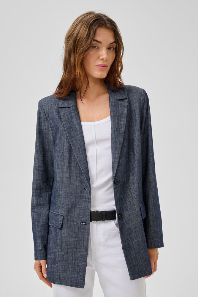 My Essential Wardrobe - Blazer - Dazzie - Dark Blue