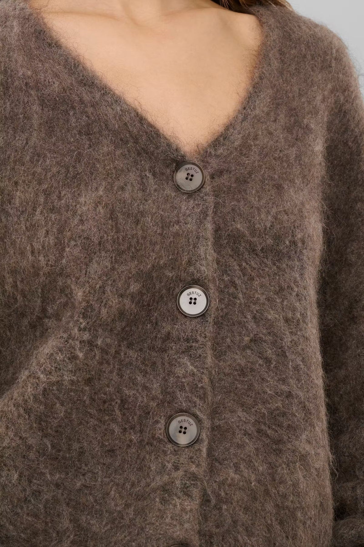 Gestuz - Cardigan - Chestnut Melange - Debbie