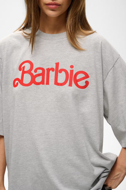 Nadya T-shirt i farven Light Grey Melange fra mærket Gestuz tæt på