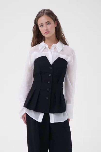 My Essential Wardrobe - Vest/Top - Sort - Evelina