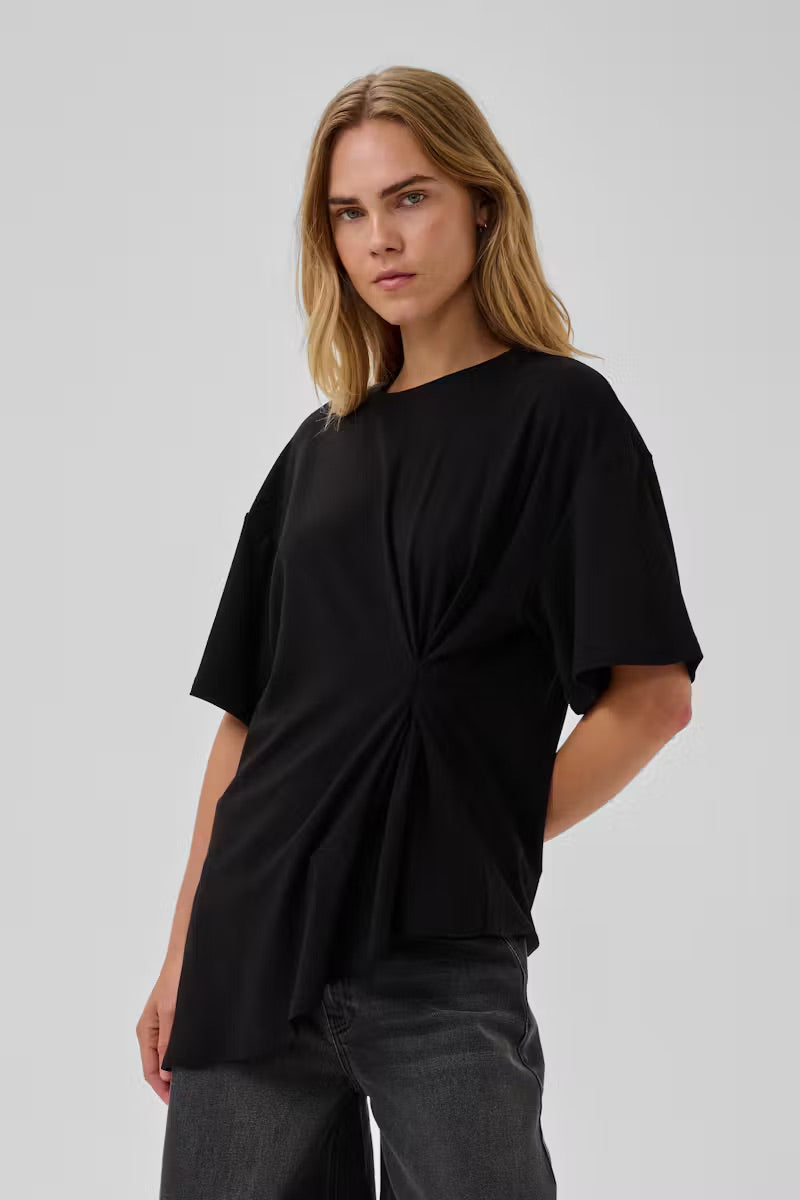 My Essential Wardrobe - Bluse - Sort - Nupti Drape