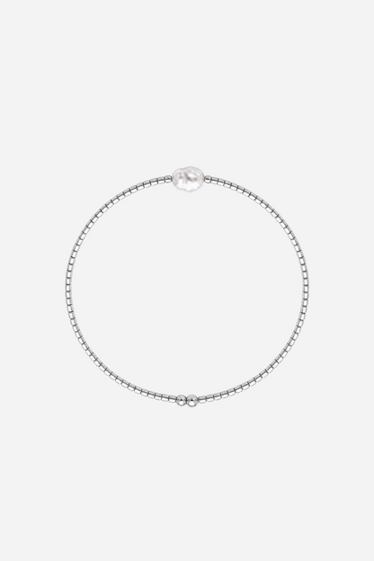 Andcopenhagen Jewelry - Perlearmbånd - Sølv - Holly Simple