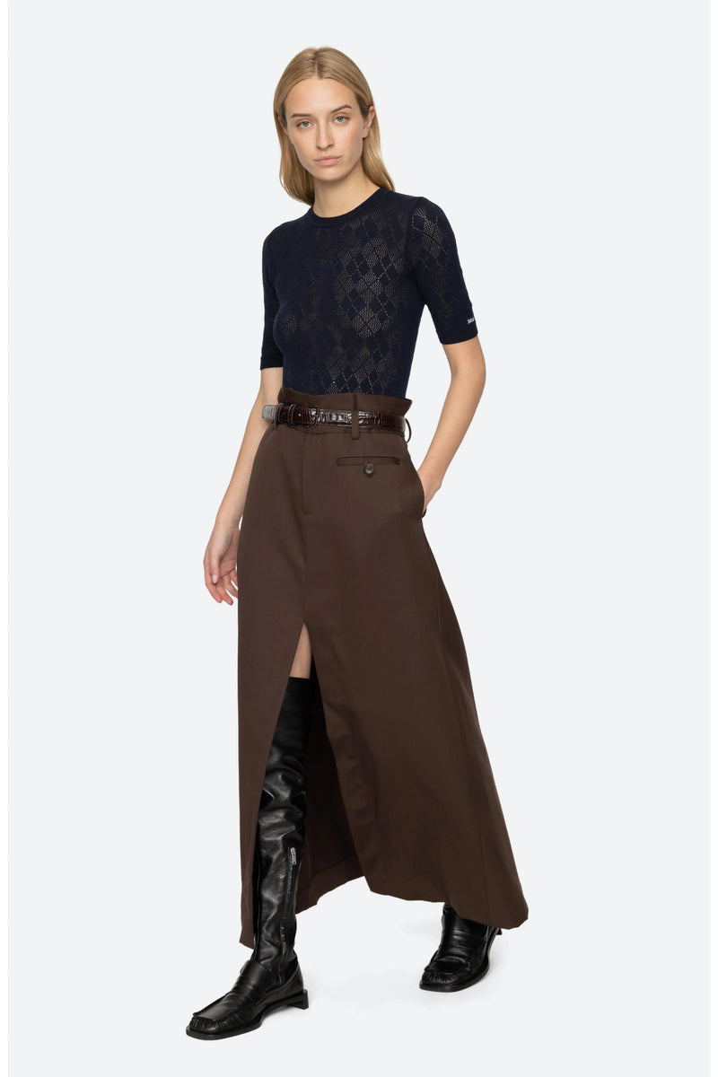 Se New York - Strikbluse - Navy - Jane