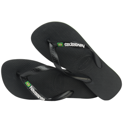 Havaianas - Klipklapper - Black/Black - Brasil Logo FC sss