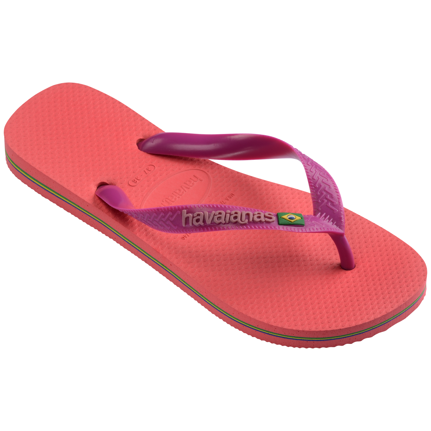 Havaianas - Klipklapper - Coral Pink (4380) - Brasil Logo FC sss