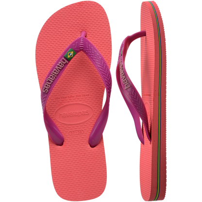 Havaianas - Klipklapper - Coral Pink (4380) - Brasil Logo FC sss