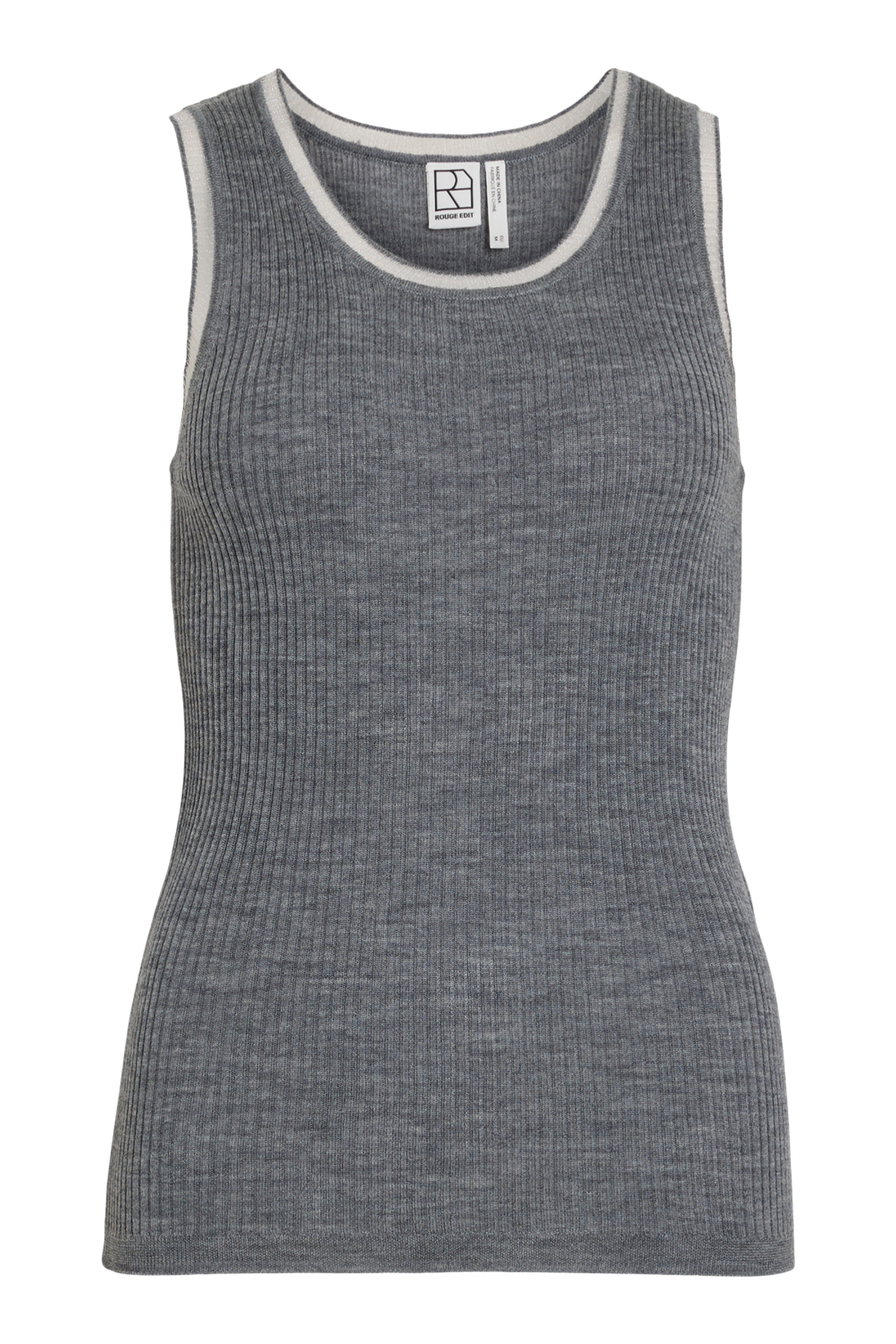 Rouge Edit - Top - Dark Grey Melange - Rounola