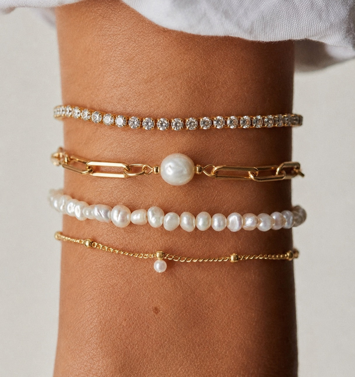 Andcopenhagen Jewelry - Armbånd - guldfarvet - Nena 4mm