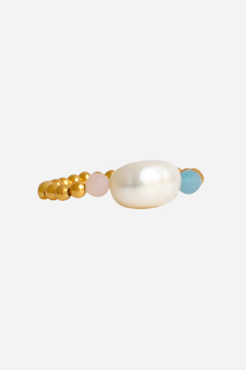Ibu Jewels - Håndlavet ring - Guldbelagt - RCC