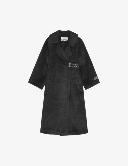 Ganni - Frakke - Grå - Double Face