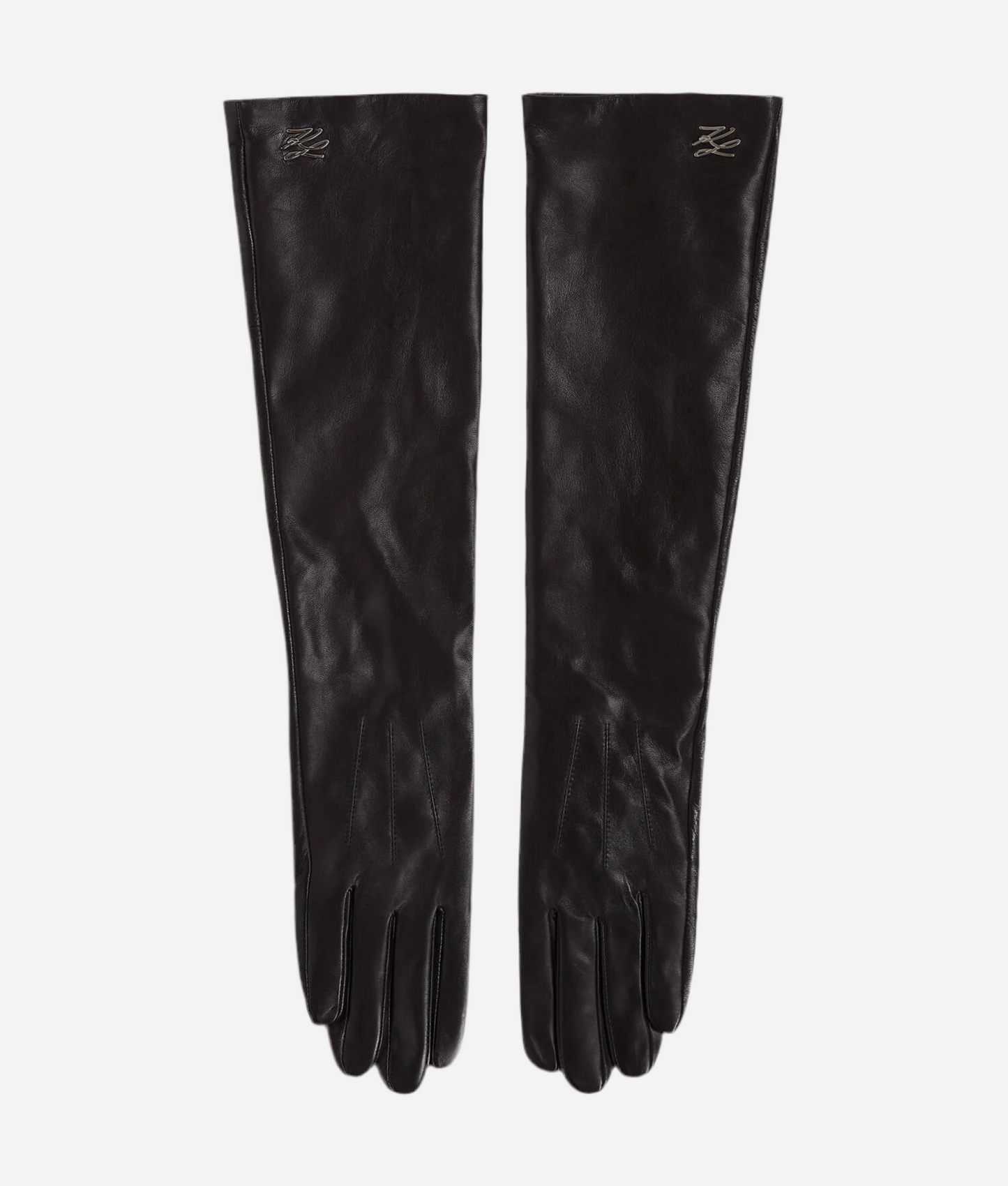 Karl Lagerfeld -  Læder handsker - Sort - Long eve gloves