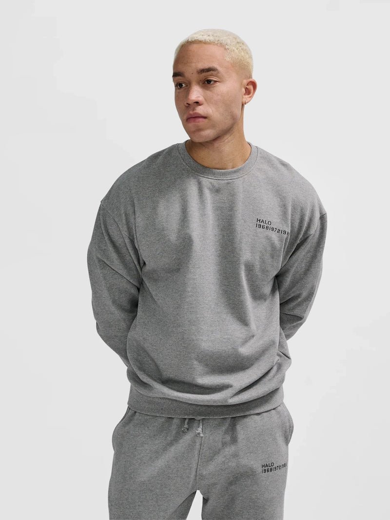 Halo - Sweatshirt - Grey Melange - Essential