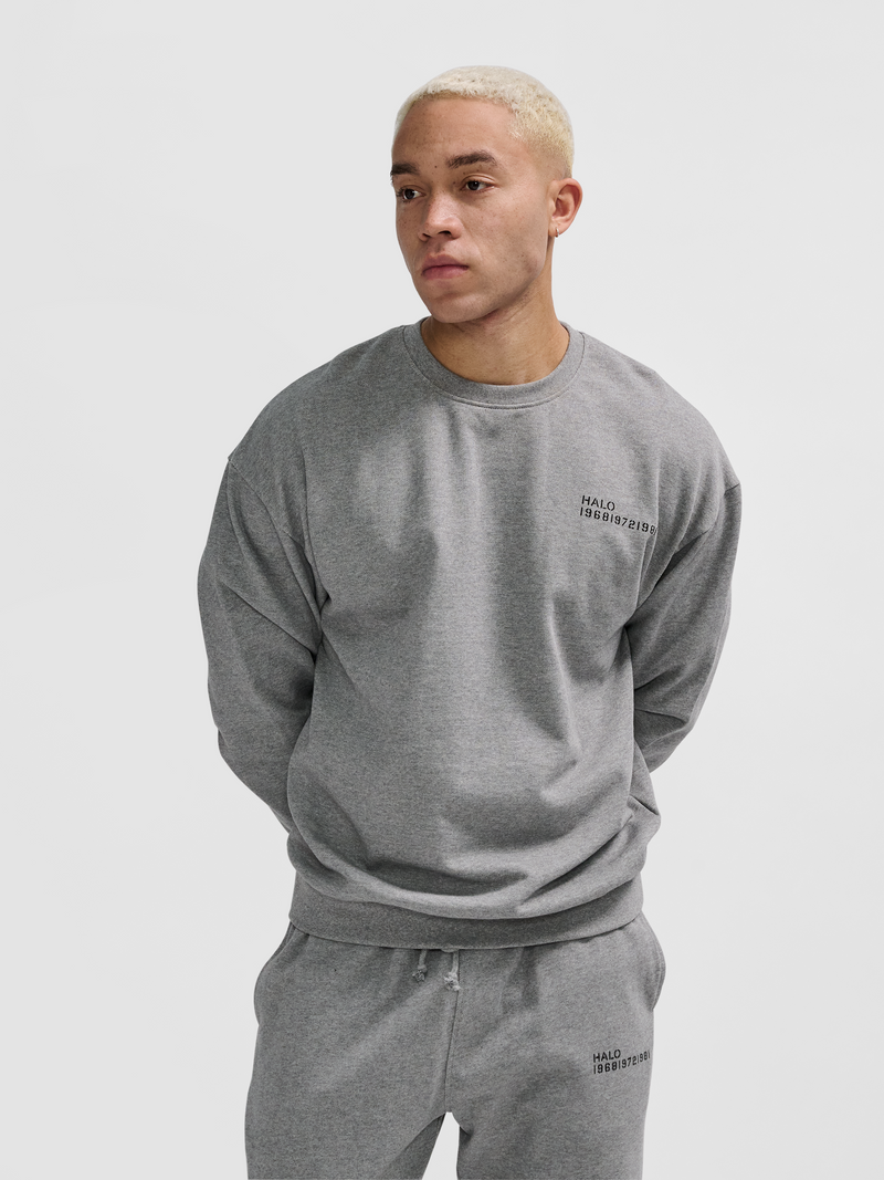 Halo - Sweatshirt - Grey Melange - Essential
