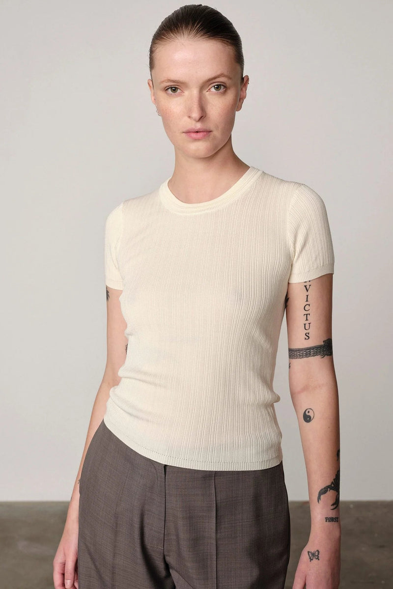 Herskind - T-shirt - Råhvid - Lewis