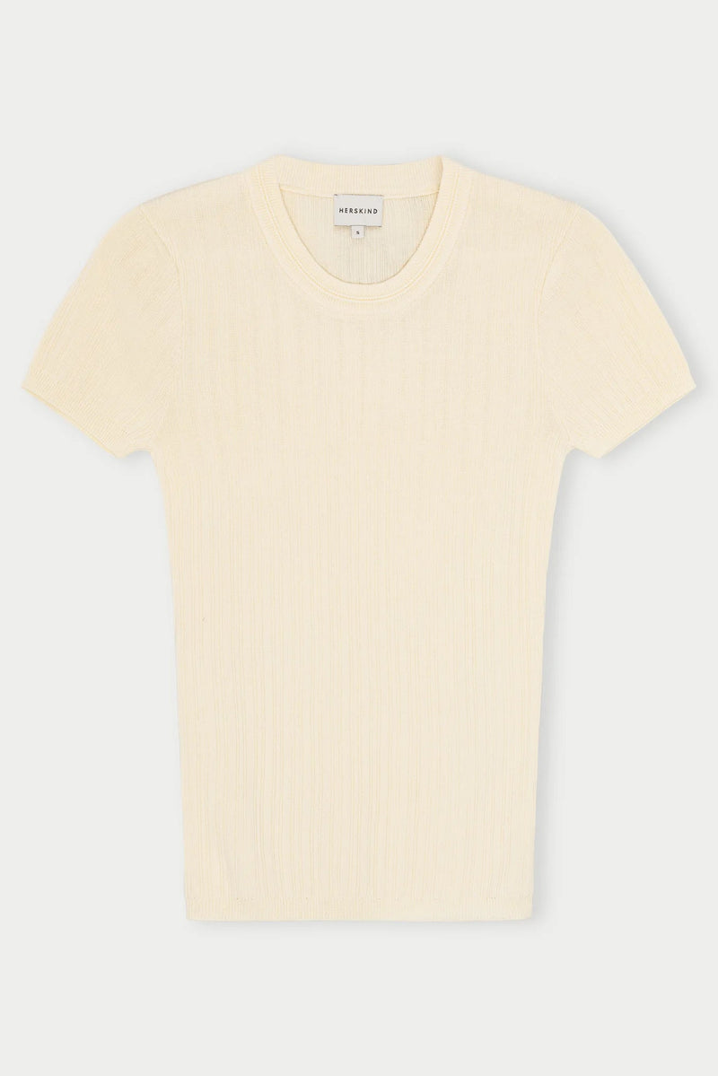 Herskind - T-shirt - Råhvid - Lewis