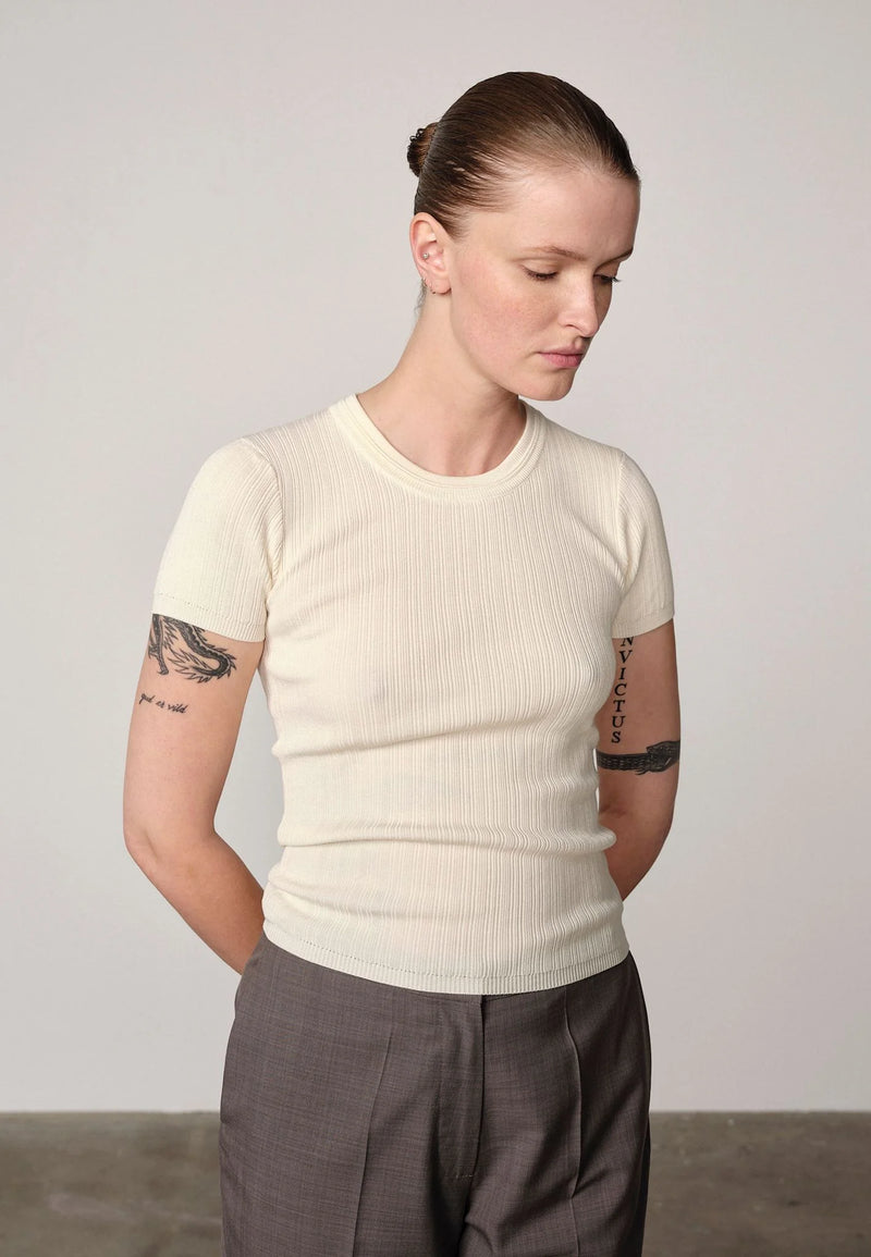 Herskind - T-shirt - Råhvid - Lewis