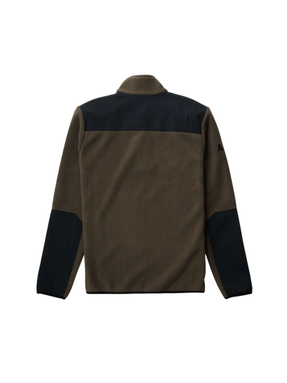 Halo - Fleece jakke - Major Brown 0554 - Blocked Zip Fleece - Stilkompagniet.dk