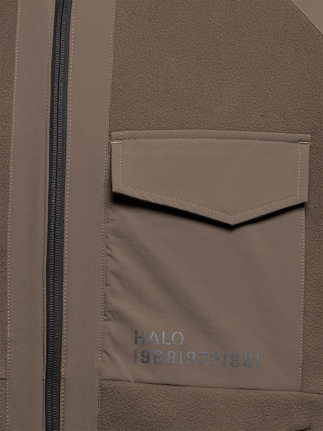 HALO - Fleece jakke - Chocolate chip - Paneled fleece