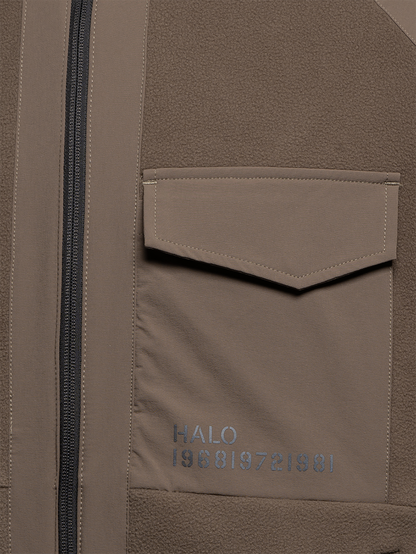 HALO - Fleece jakke - Chocolate chip - Paneled fleece