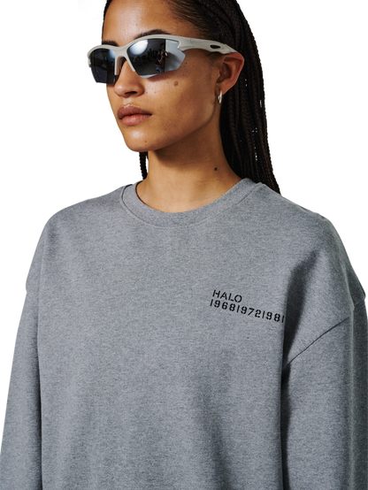 Halo - Sweatshirt - Grey Melange - Essential