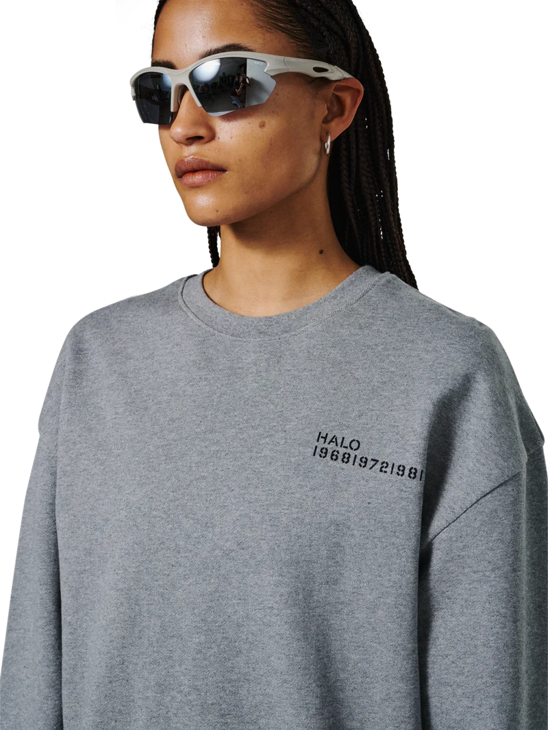 Halo - Sweatshirt - Grey Melange - Essential